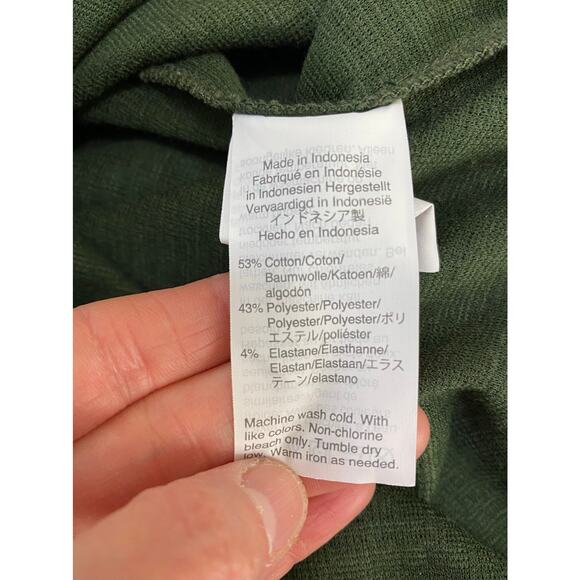 Madewell Texture & Thread Women's L Green Button Up Sundress - Picture 5 of 6